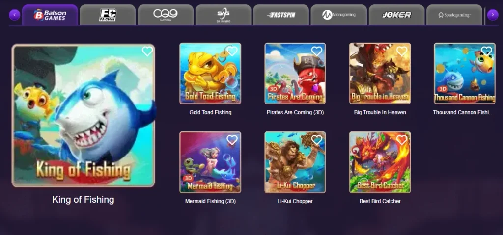 Fishing, Arcade and Fast-Result Games